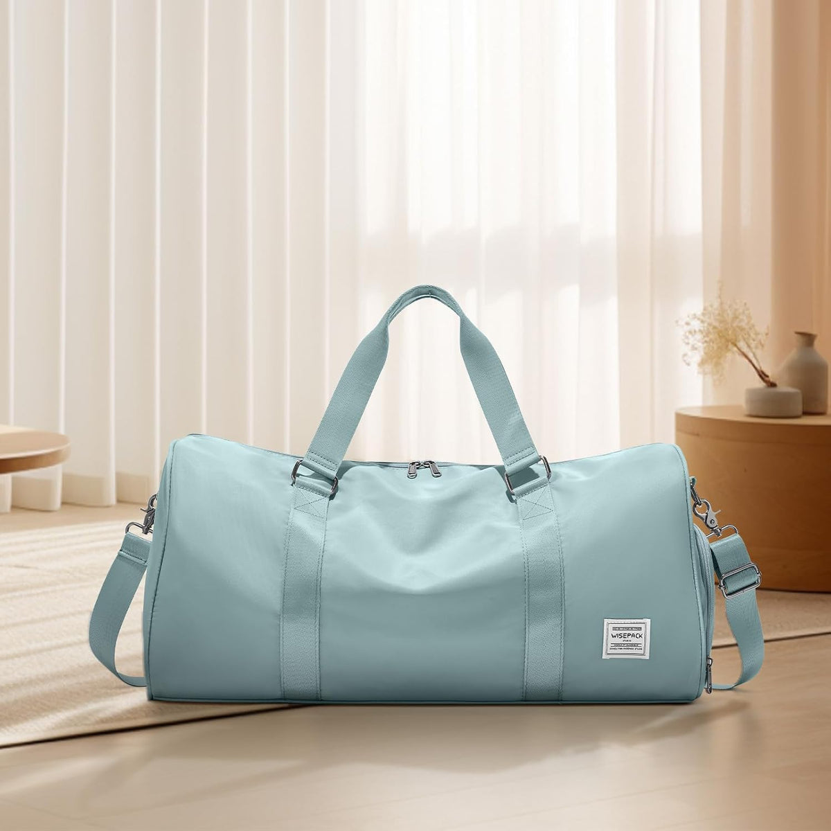 Gym Bag Womens Mens with Shoes Compartment and Wet Pocket Travel Duffel Bags for Women for Plane Sport Gym Tote Bag with Toiletry Bags Waterproof Weekend Overnight Carry on Bag Hospital Holdalls - Colors B