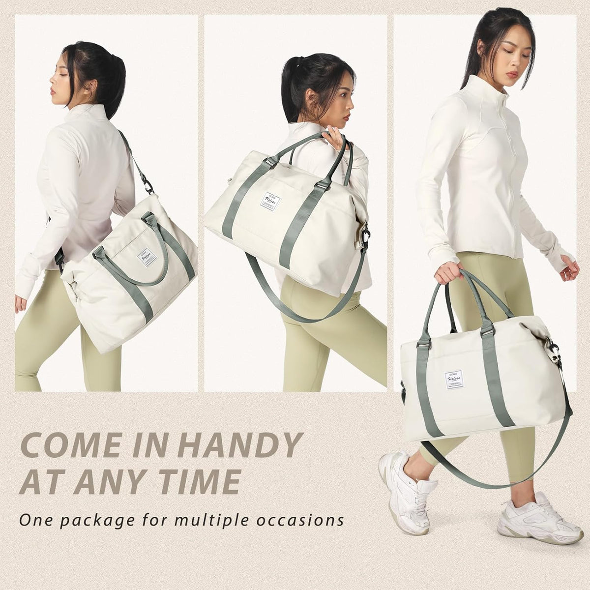 Gym Bag Womens Mens with Shoes Compartment and Wet Pocket Travel Duffel Bags for Women for Plane Sport Gym Tote Bag with Toiletry Bags Waterproof Weekend Overnight Carry on Bag Hospital Holdalls - Colors B
