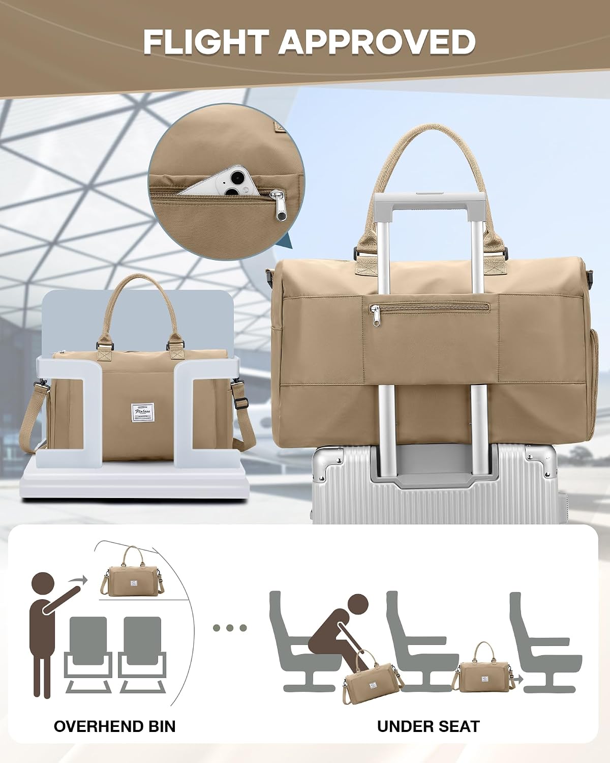 Gym Bag Womens Mens with Shoes Compartment and Wet Pocket Travel Duffel Bags for Women for Plane Sport Gym Tote Bag with Toiletry Bags Waterproof Weekend Overnight Carry on Bag Hospital Holdalls - Colors B