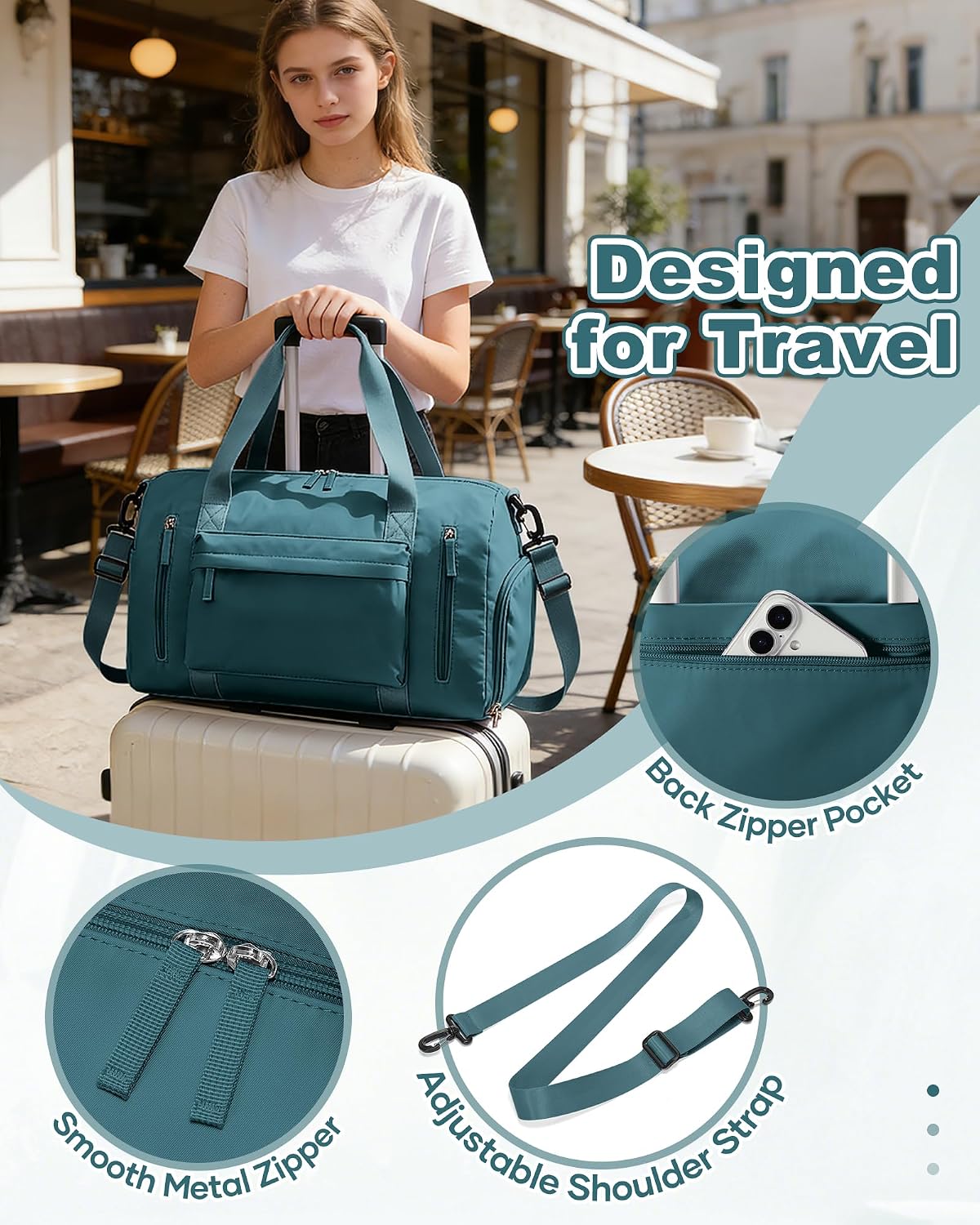 Gym Bag Womens Mens with Shoes Compartment and Wet Pocket Travel Duffel Bags for Women for Plane Sport Gym Tote Bag with Toiletry Bags Waterproof Weekend Overnight Carry on Bag Hospital Holdalls - Colors B