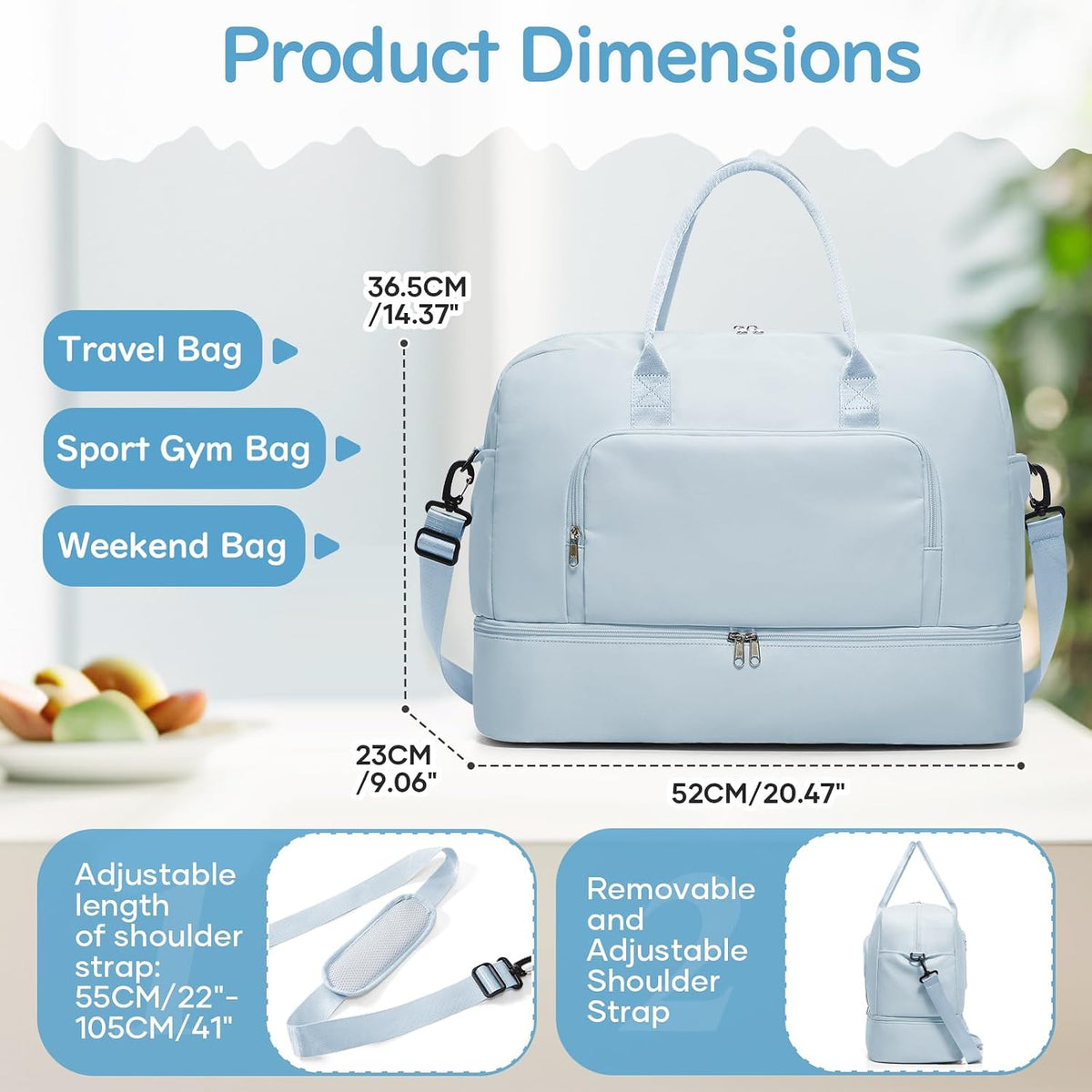 Gym Bag Womens Mens with Shoes Compartment and Wet Pocket Travel Duffel Bags for Women for Plane Sport Gym Tote Bag with Toiletry Bags Waterproof Weekend Overnight Carry on Bag Hospital Holdalls - Colors B