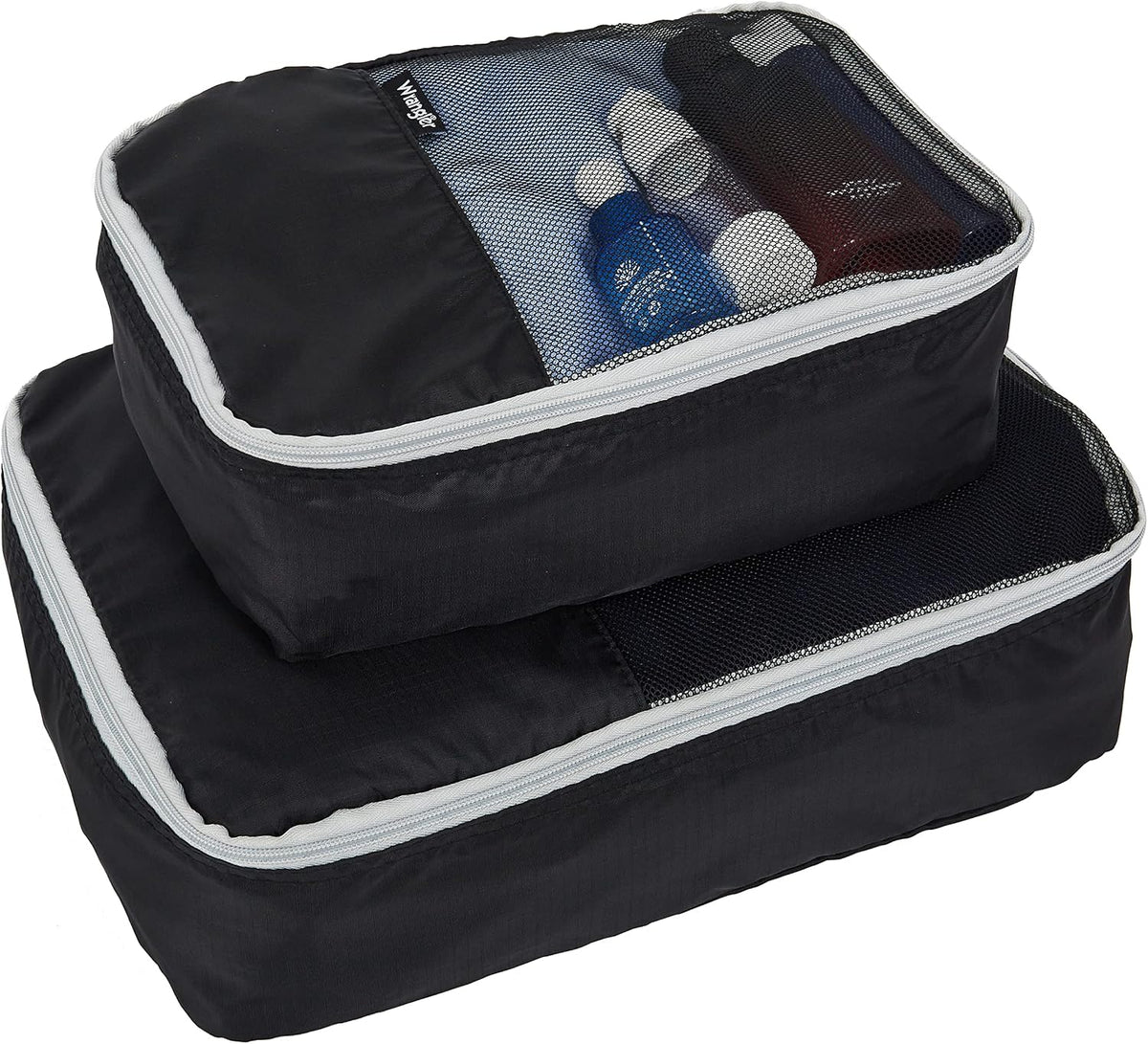 Miami Luggage and Packing Cubes Set, Black