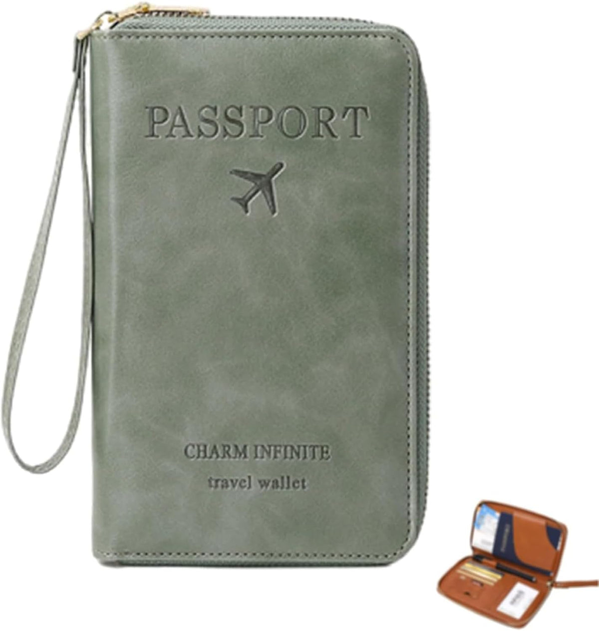Multi-functional Rfid Passport Wallet Rfid Passport Holder for Travel Anti-Theft Protective Case Travel Wallet (Pink)