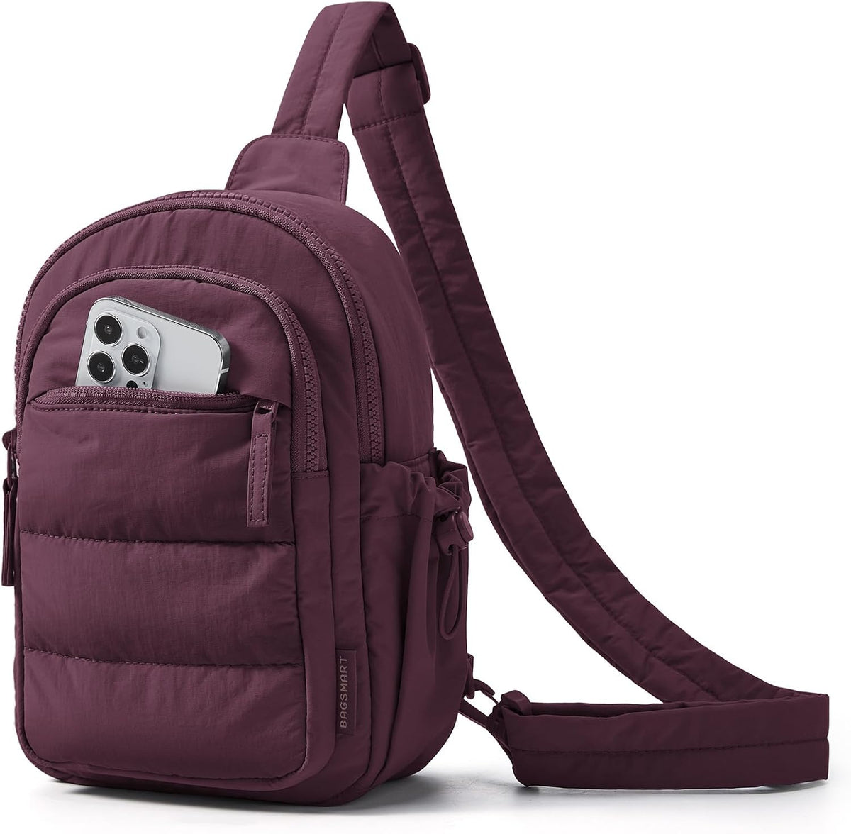 Small Sling Bag for Women, Puffer Crossbody Bag Purses Hobo Handbag Fanny Packs for Travel Hiking
