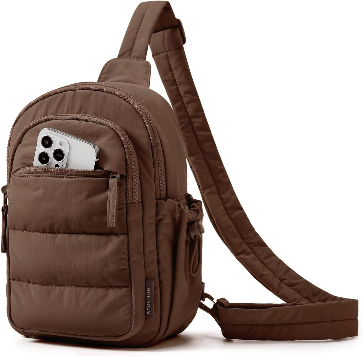 Small Sling Bag for Women, Puffer Crossbody Bag Purses Hobo Handbag Fanny Packs for Travel Hiking
