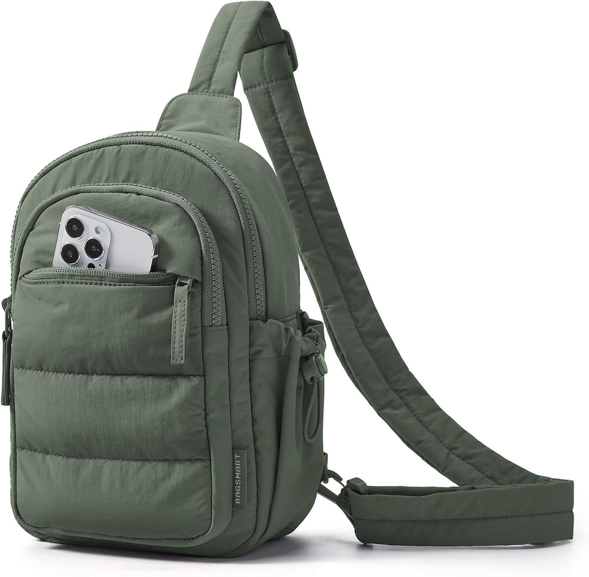 Small Sling Bag for Women, Puffer Crossbody Bag Purses Hobo Handbag Fanny Packs for Travel Hiking