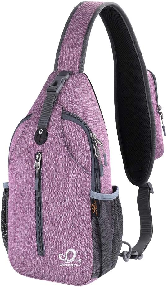 Crossbody Sling Backpack Sling Bag Travel Hiking Chest Bags Daypack (Teal blue) | Small Hiking bag,Multi-compartment storage,Water-resistant,Breathable back pad,Reversible adjustable shoulder strap