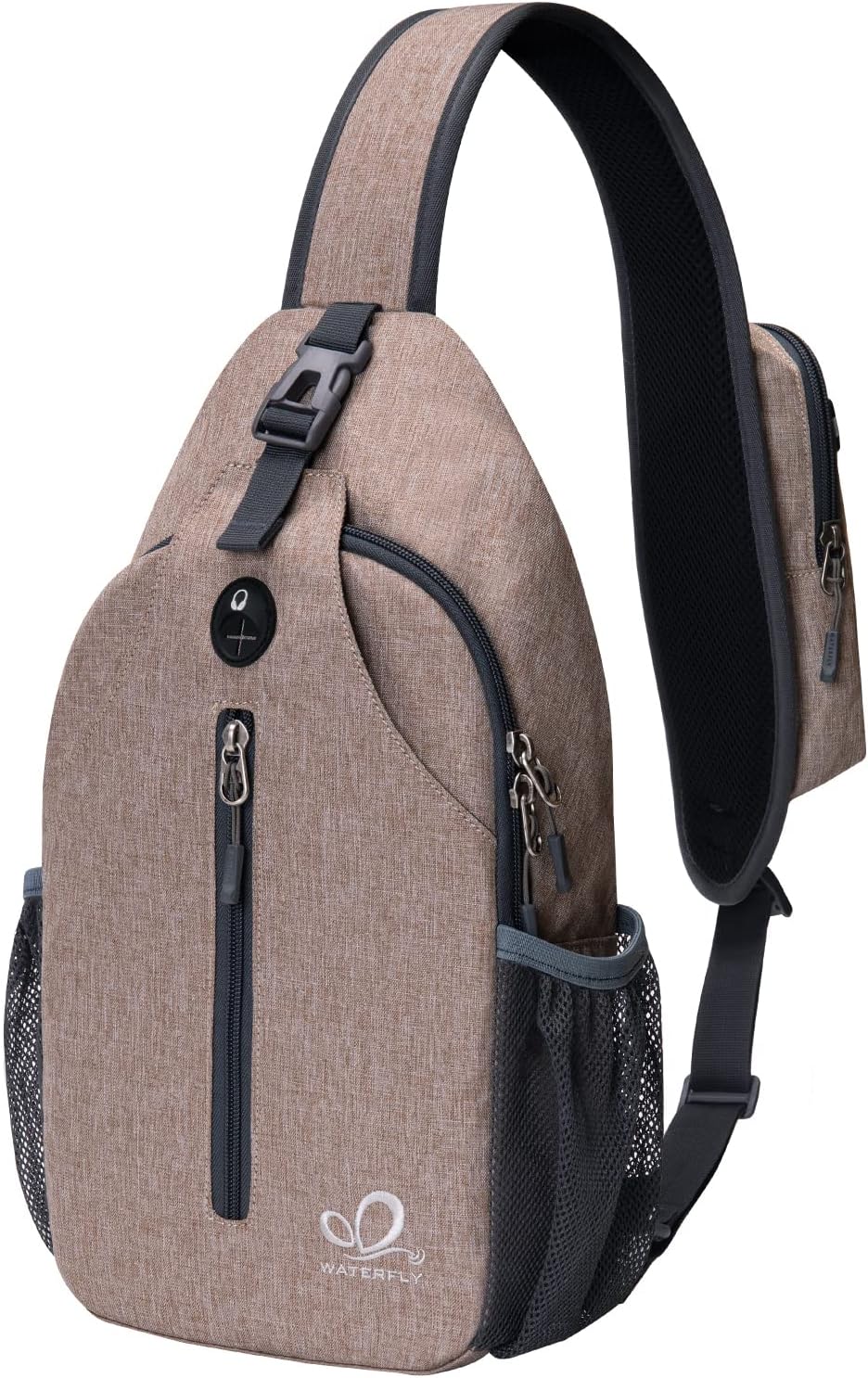 Crossbody Sling Backpack Sling Bag Travel Hiking Chest Bags Daypack (Teal blue) | Small Hiking bag,Multi-compartment storage,Water-resistant,Breathable back pad,Reversible adjustable shoulder strap