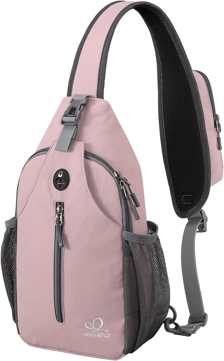 Crossbody Sling Backpack Sling Bag Travel Hiking Chest Bags Daypack (Teal blue) | Small Hiking bag,Multi-compartment storage,Water-resistant,Breathable back pad,Reversible adjustable shoulder strap