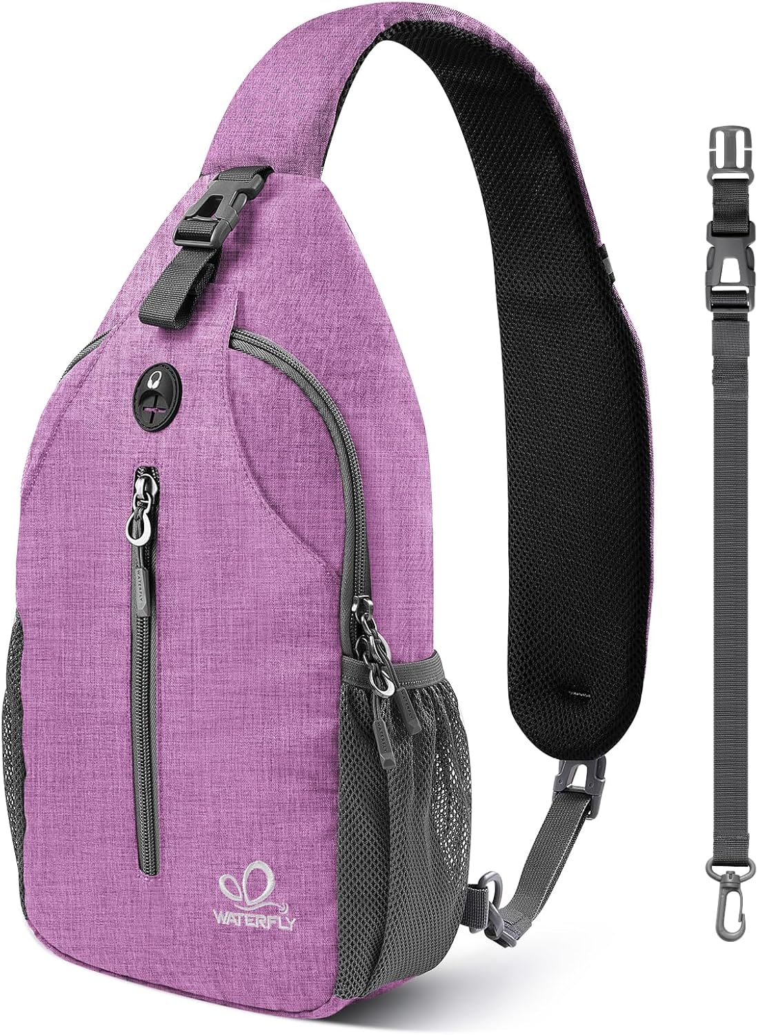 Crossbody Sling Backpack Sling Bag Travel Hiking Chest Bags Daypack (Teal blue) | Small Hiking bag,Multi-compartment storage,Water-resistant,Breathable back pad,Reversible adjustable shoulder strap