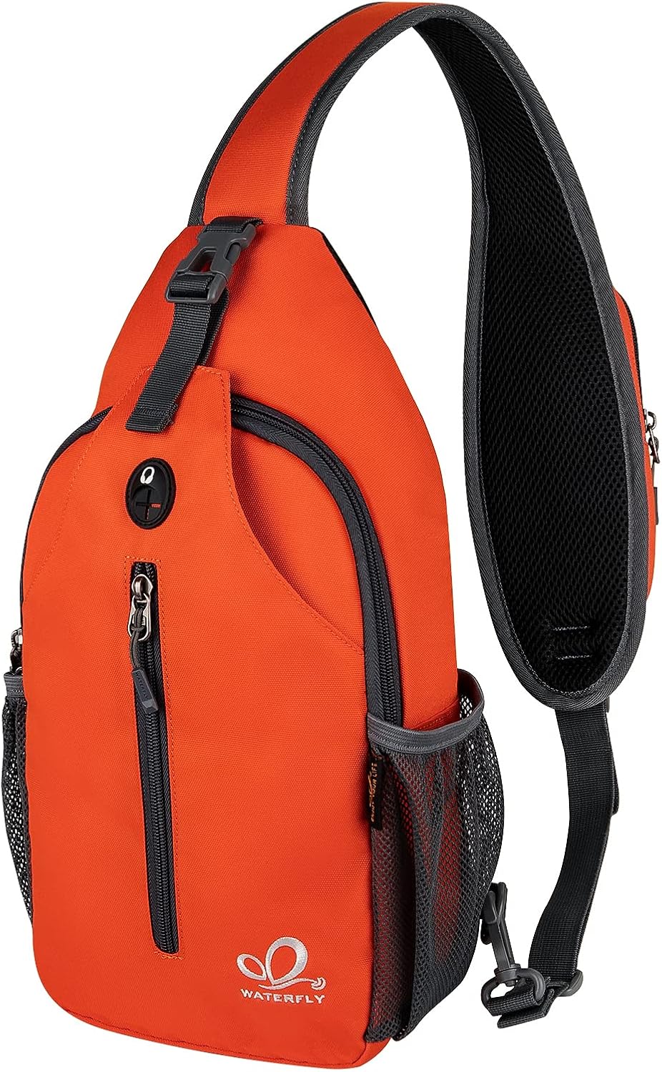 Crossbody Sling Backpack Sling Bag Travel Hiking Chest Bags Daypack (Teal blue) | Small Hiking bag,Multi-compartment storage,Water-resistant,Breathable back pad,Reversible adjustable shoulder strap