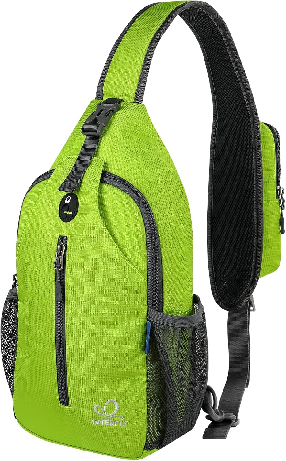 Crossbody Sling Backpack Sling Bag Travel Hiking Chest Bags Daypack (Teal blue) | Small Hiking bag,Multi-compartment storage,Water-resistant,Breathable back pad,Reversible adjustable shoulder strap