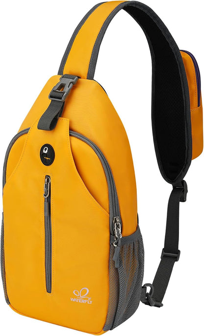 Crossbody Sling Backpack Sling Bag Travel Hiking Chest Bags Daypack (Teal blue) | Small Hiking bag,Multi-compartment storage,Water-resistant,Breathable back pad,Reversible adjustable shoulder strap