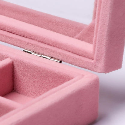 Tiny 12 Grid Earring Organizer Tray, Velvet Jewelry Box with Lid | Jewelry Tray With Lid,Adjuatable Dividers,Velvet Lining,Earring Organizer Box, Display Case,Drawer Insert,Gift For Women