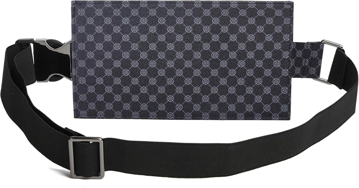 Luxury Travel Wallet – Hidden Money Belt, RFID-Blocking, Anti-Theft Passport Holder for Men & Women (Black Crest)
