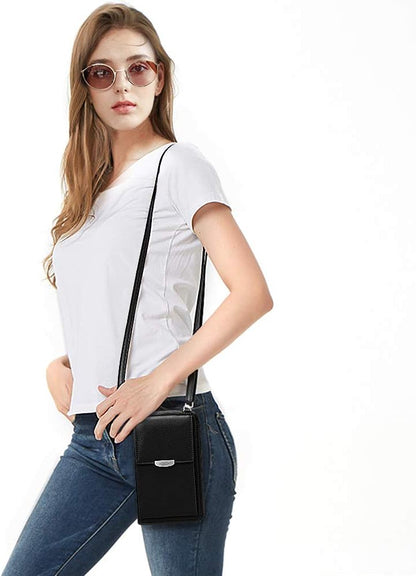 Small Crossbody Bag Cell Phone Purse Wallet with Credit Card Slots for Women