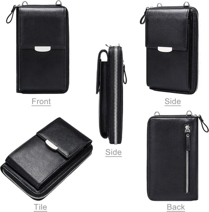 Small Crossbody Bag Cell Phone Purse Wallet with Credit Card Slots for Women