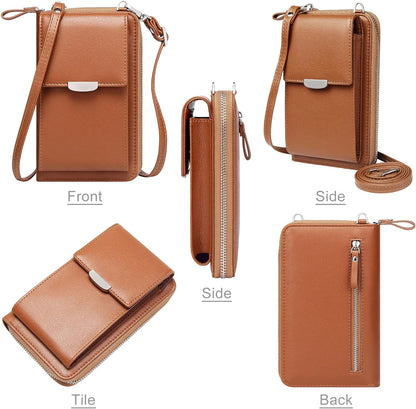Small Crossbody Bag Cell Phone Purse Wallet with Credit Card Slots for Women