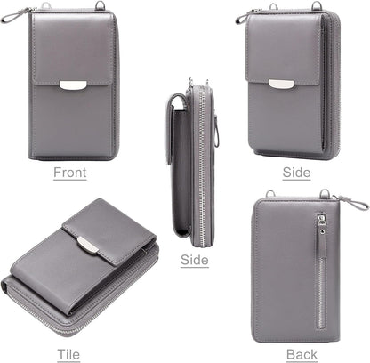 Small Crossbody Bag Cell Phone Purse Wallet with Credit Card Slots for Women