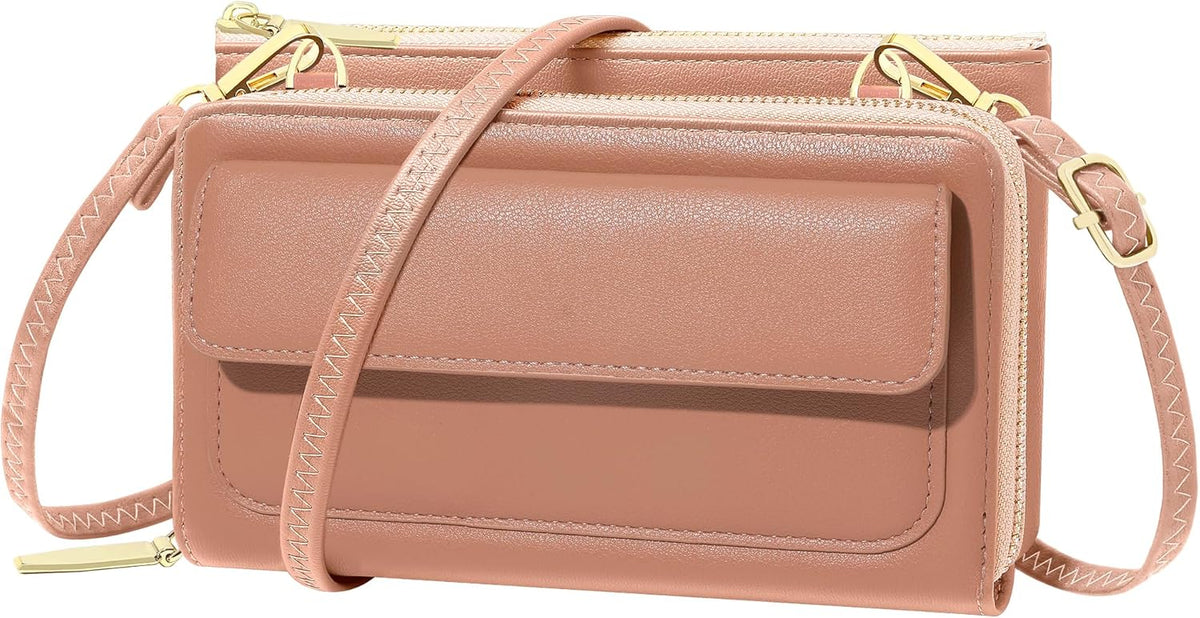 Small Crossbody Bag Cell Phone Purse Wallet with Credit Card Slots for Women
