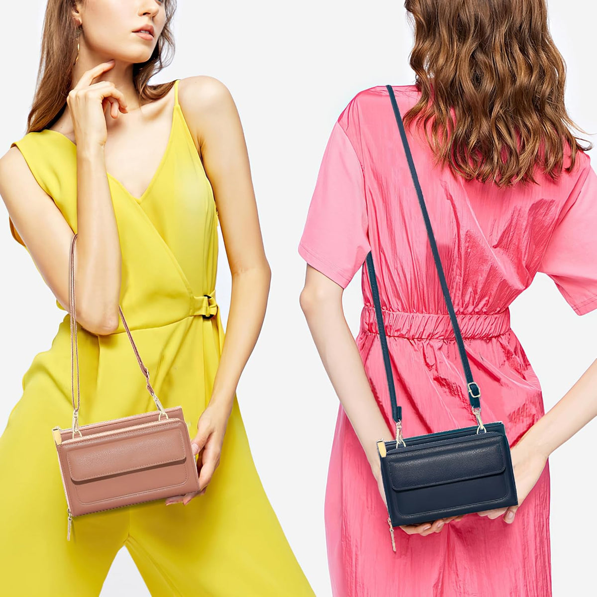 Small Crossbody Bag Cell Phone Purse Wallet with Credit Card Slots for Women
