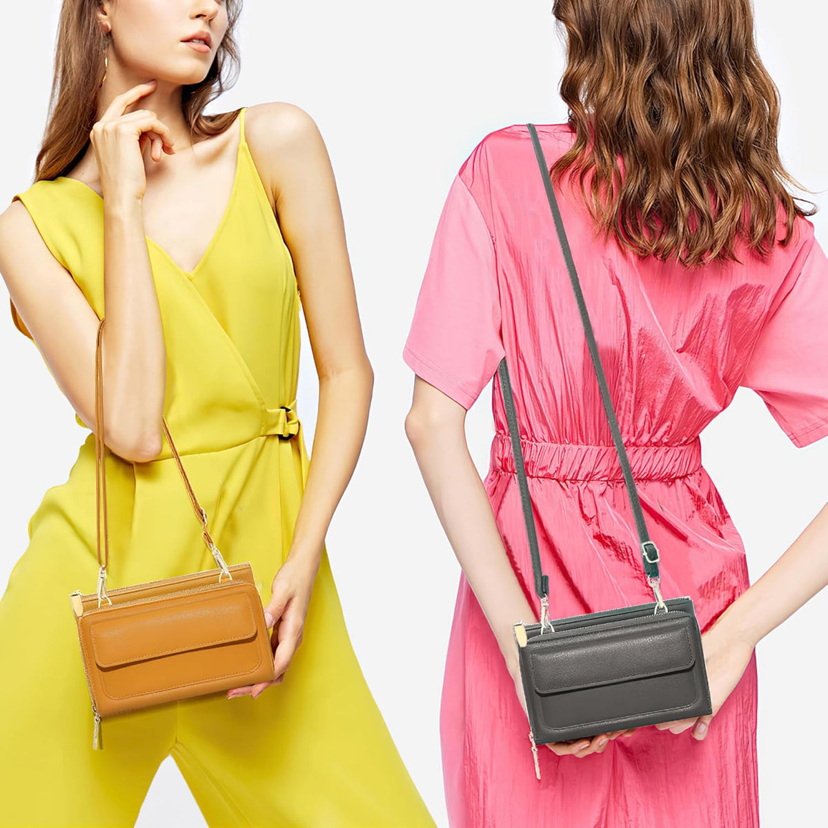 Small Crossbody Bag Cell Phone Purse Wallet with Credit Card Slots for Women