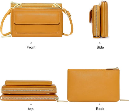 Small Crossbody Bag Cell Phone Purse Wallet with Credit Card Slots for Women