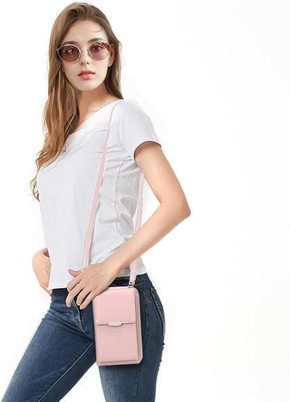 Small Crossbody Bag Cell Phone Purse Wallet with Credit Card Slots for Women