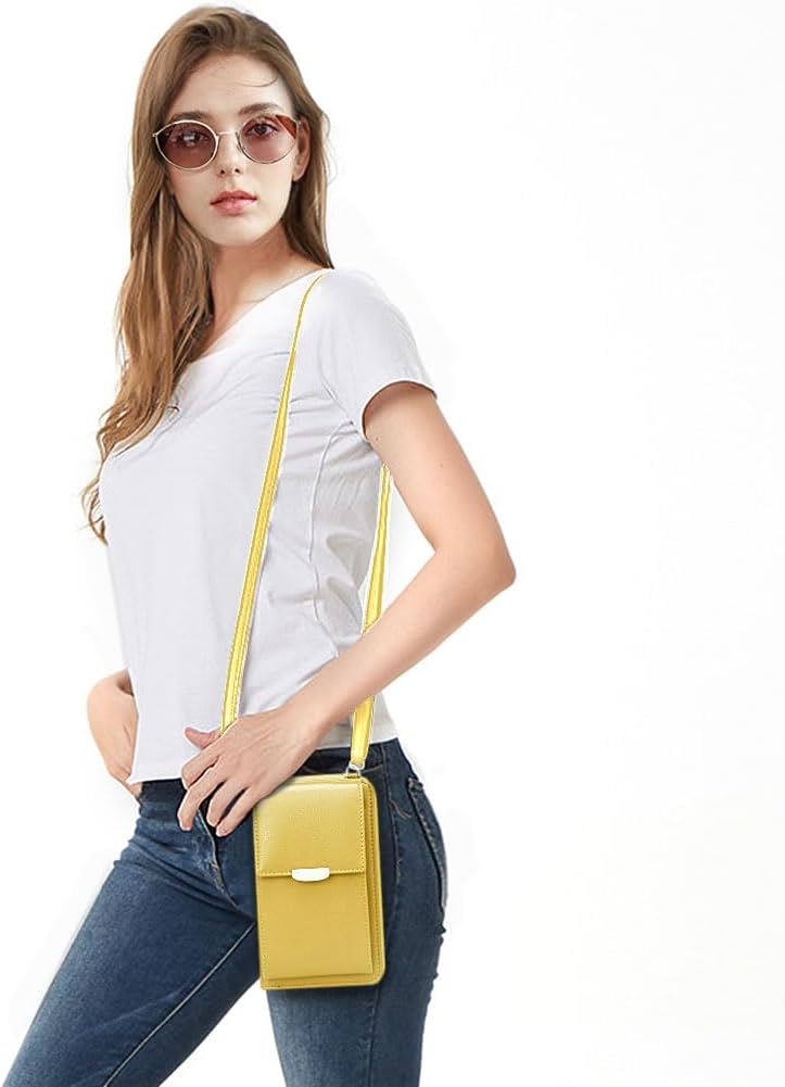 Small Crossbody Bag Cell Phone Purse Wallet with Credit Card Slots for Women