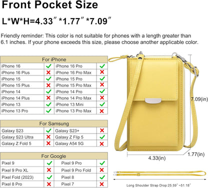 Small Crossbody Bag Cell Phone Purse Wallet with Credit Card Slots for Women