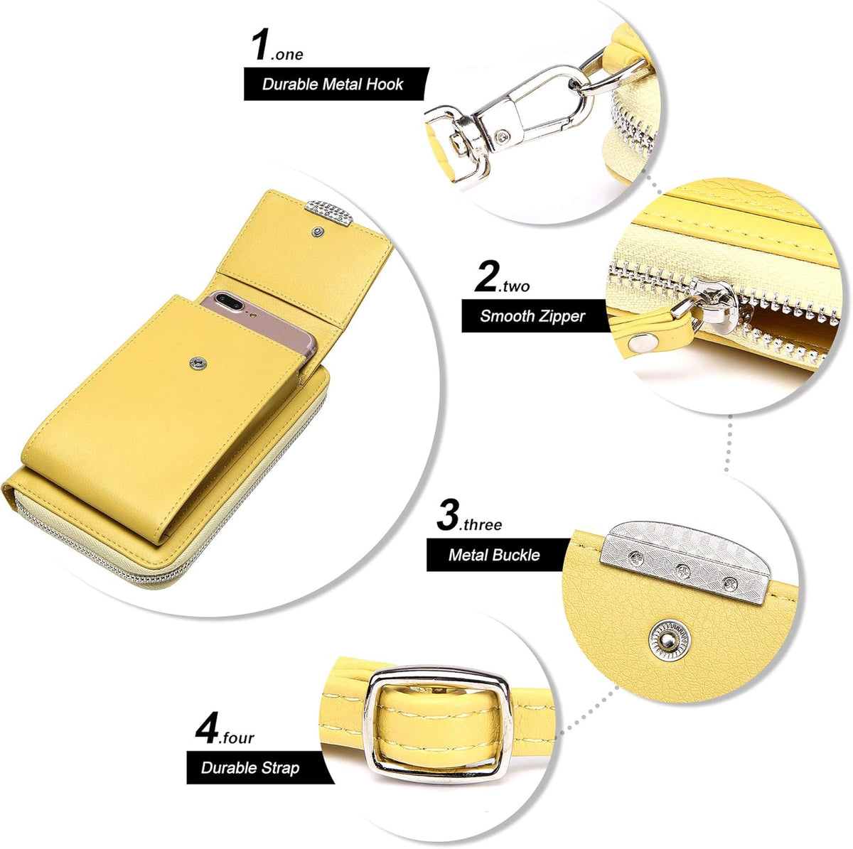 Small Crossbody Bag Cell Phone Purse Wallet with Credit Card Slots for Women