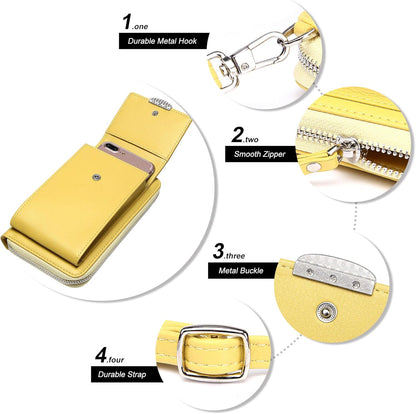 Small Crossbody Bag Cell Phone Purse Wallet with Credit Card Slots for Women