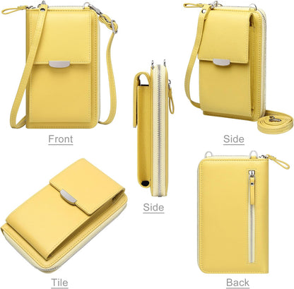 Small Crossbody Bag Cell Phone Purse Wallet with Credit Card Slots for Women