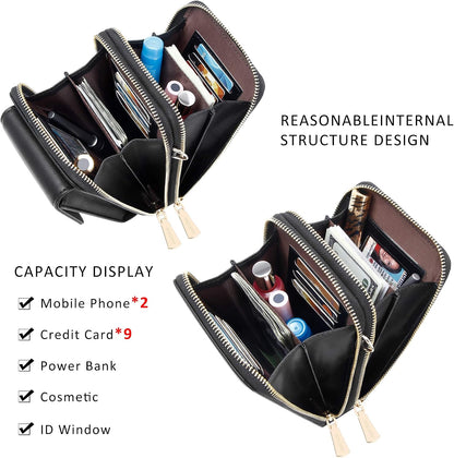Small Crossbody Bag Cell Phone Purse Wallet with Credit Card Slots for Women