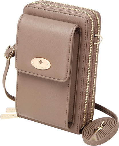 Small Crossbody Bag Cell Phone Purse Wallet with Credit Card Slots for Women