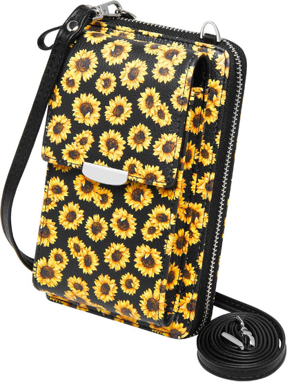 Small Crossbody Bag Cell Phone Purse Wallet with Credit Card Slots for Women