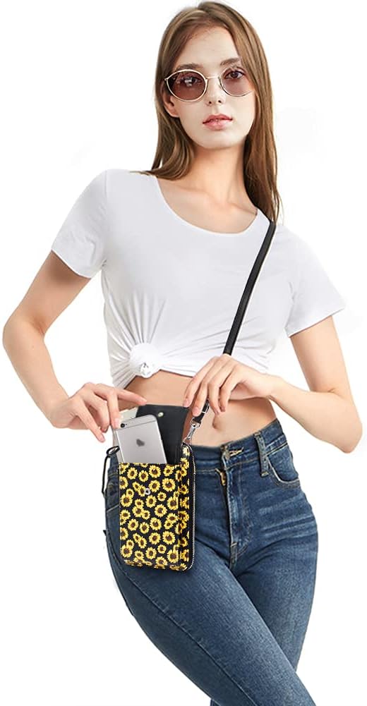 Small Crossbody Bag Cell Phone Purse Wallet with Credit Card Slots for Women