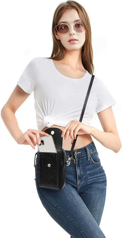 Small Crossbody Bag Cell Phone Purse Wallet with Credit Card Slots for Women