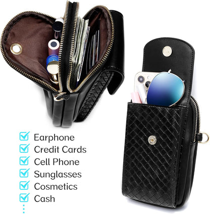 Small Crossbody Bag Cell Phone Purse Wallet with Credit Card Slots for Women