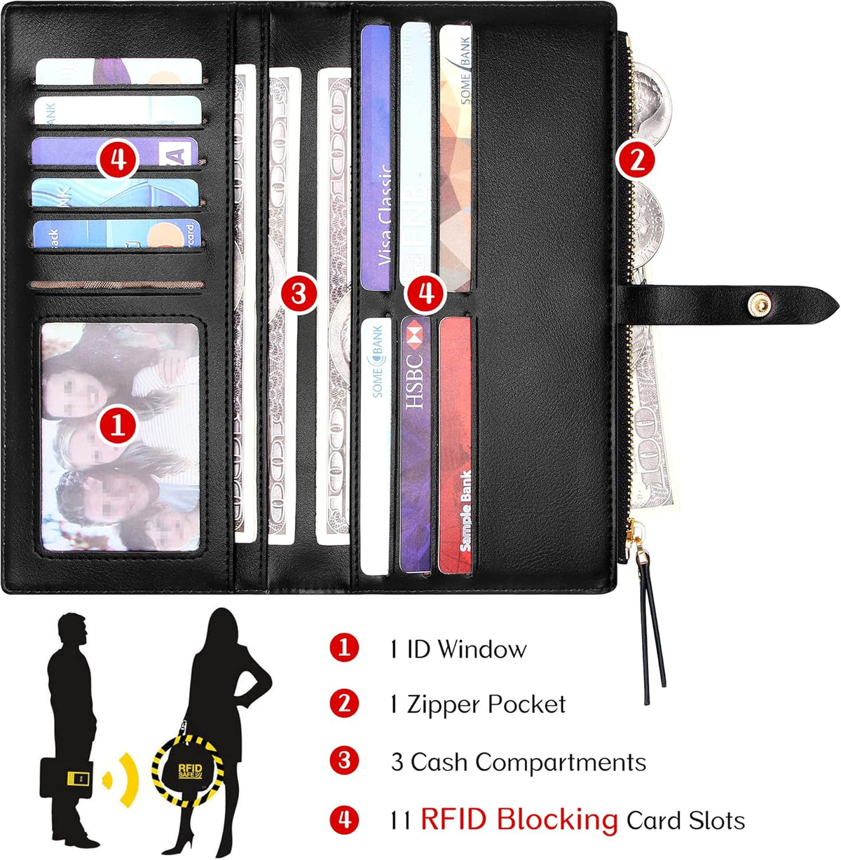 Small Crossbody Bag Cell Phone Purse Wallet with Credit Card Slots for Women
