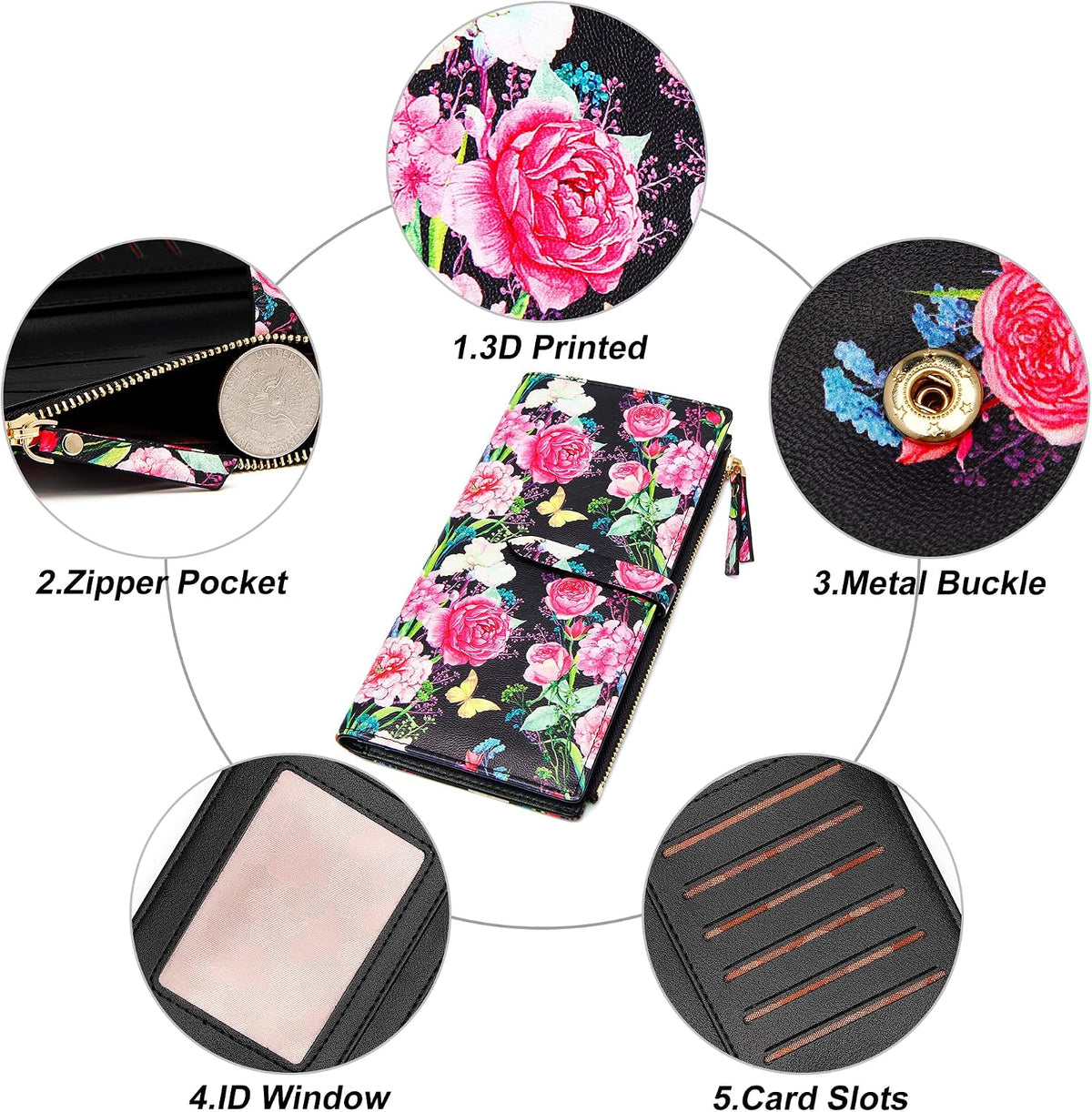 Small Crossbody Bag Cell Phone Purse Wallet with Credit Card Slots for Women