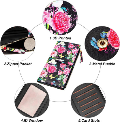 Small Crossbody Bag Cell Phone Purse Wallet with Credit Card Slots for Women