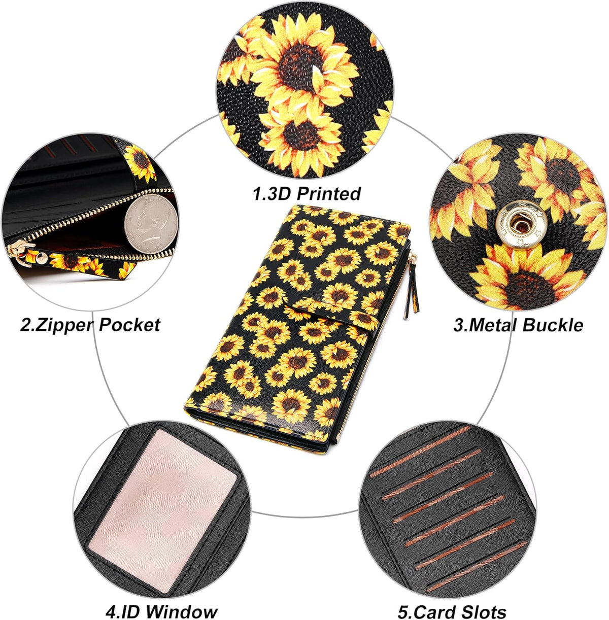 Small Crossbody Bag Cell Phone Purse Wallet with Credit Card Slots for Women