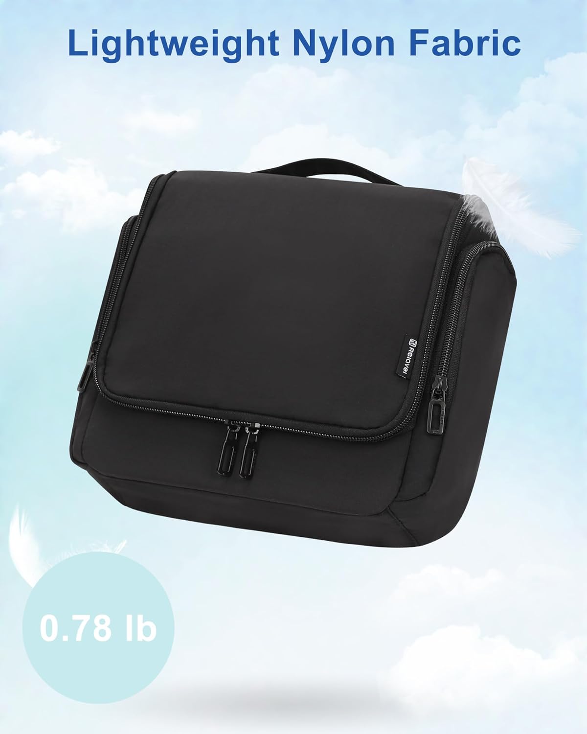 Hanging Toiletry Bag for Men and Women, Travel Toiletries Bag Water-resistant Large Makeup Cosmetic Organizer Storage, Shaving Dopp Kit Shower Bathroom Hygiene Bags, Carry-on Travel Essentials