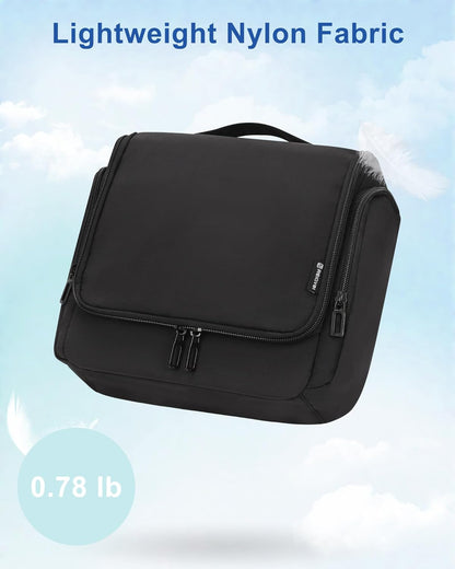 Hanging Toiletry Bag for Men and Women, Travel Toiletries Bag Water-resistant Large Makeup Cosmetic Organizer Storage, Shaving Dopp Kit Shower Bathroom Hygiene Bags, Carry-on Travel Essentials