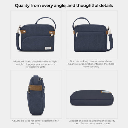 Anti-Theft Heritage Small Crossbody Bag
