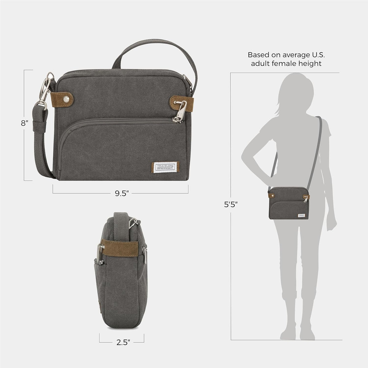 Anti-Theft Heritage Small Crossbody Bag