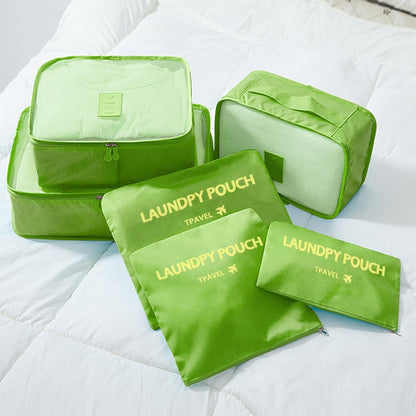 Packing Cubes 6 Set Travel Essentials for Carry on Luggage Organizers Suitcase Travel Accessories (Blcak)
