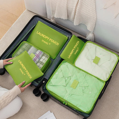 Packing Cubes 6 Set Travel Essentials for Carry on Luggage Organizers Suitcase Travel Accessories (Blcak)