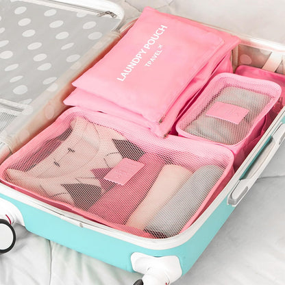 Packing Cubes 6 Set Travel Essentials for Carry on Luggage Organizers Suitcase Travel Accessories (Blcak)